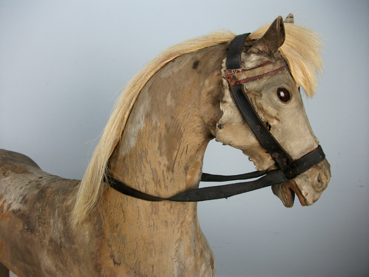 Victorian Pony Skin Rocking Horse